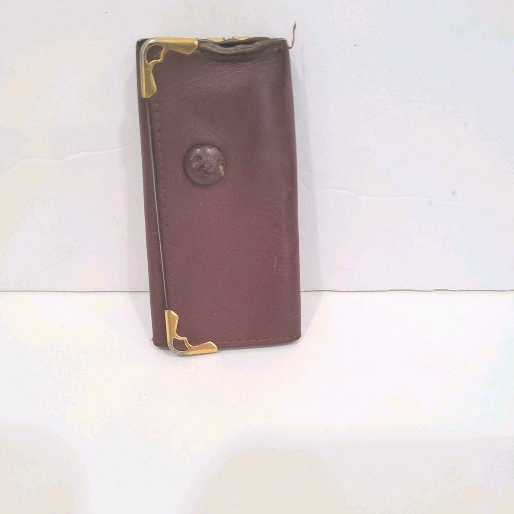 Cartier Key Hooks Charm Case‎ Wallet Red Bordeaux Burgundy Small Leather Fair
